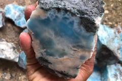 Larimar bruto #B00027