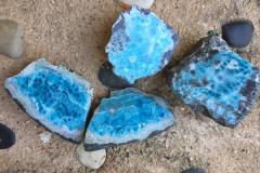 Larimar bruto #B00011